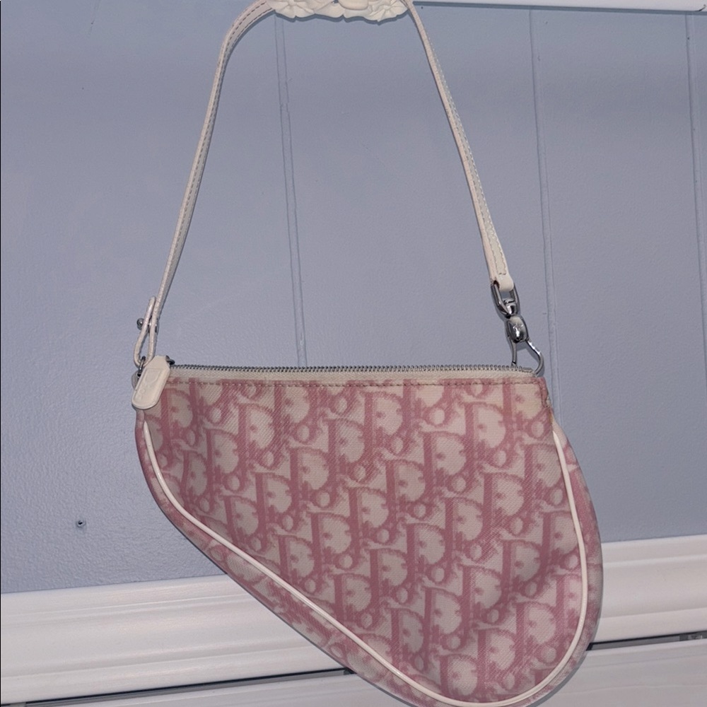 Dior Pink Saddle Bag